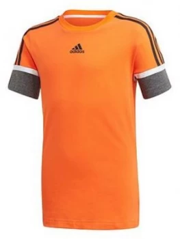 Image of Adidas Boys Bold T-Shirt - Orange