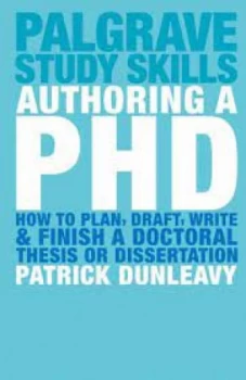 Image of Authoring a PhD by Patrick Dunleavy