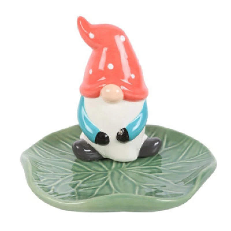 Image of Something Different Something Different Gonk Lily Pad Incense Holder in White White One Size Unisex 5063574663724