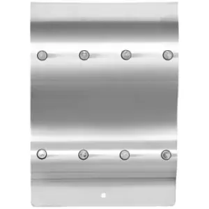 image of Burg Waechter Key rack VARESE 6400/8 NI 9440 No. of hooks 8 Stainless steel