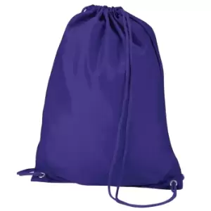 Image of Quadra Gymsac Shoulder Carry Bag - 7 Litres (Pack of 2) (One Size) (Purple)