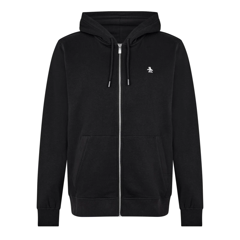 Image of Original Penguin Penguin Zip Hoody - Black S