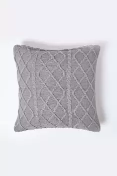 Image of Diamond Cable Knit Cushion Cover