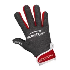 Image of Murphys Unisex Adult Contrast Gaelic Gloves (XS) (Grey/Red/White)