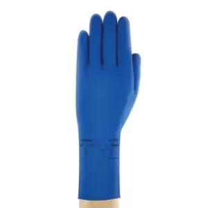 Image of Chemical Resistant Gloves, Blue Latex, Size 8