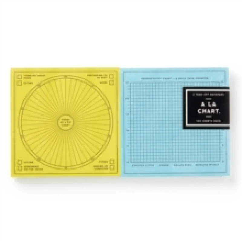 Image of A La Chart Notepad Set of 2. Other printed item. By Brass Monkey, Galison Books