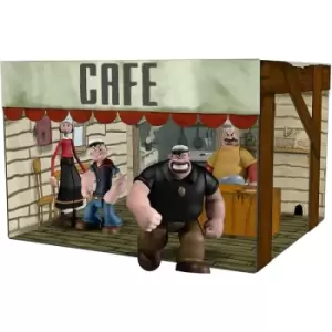 Image of Popeye Mezco Toys 5 Points Action Figures Deluxe Box Set 9 cm