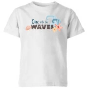 image of Moana One with The Waves Kids T-Shirt - White - 11-12 Years