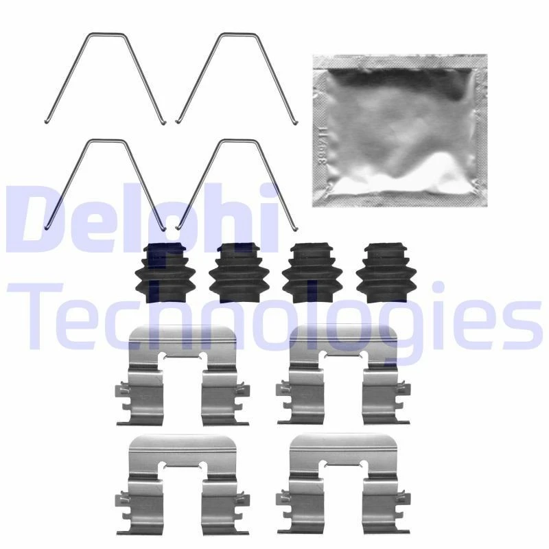 Image of DELPHI Brake pad fitting kit DELPHI LX0726