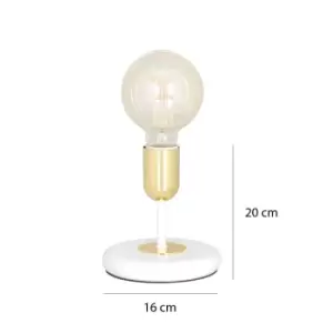 Image of Emibig Juka White Table Lamp 1x E27