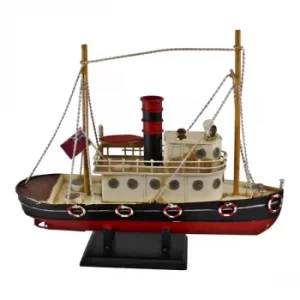 Image of Vintage Style Metal Ship Ornament