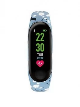 Image of Radley Series 1 Activity Tracker With Light Blue Dog Print Silicone Strap Ladies Watch