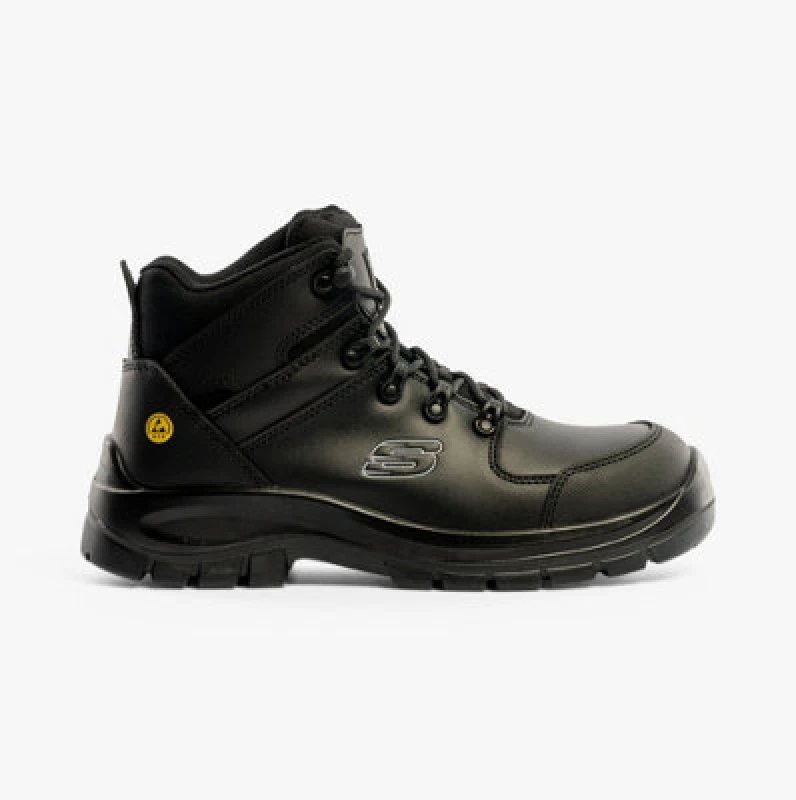 Image of Skechers Men Trophus Kilram Safety Boot in Black Size: 13 Black 13 Male 197976618169