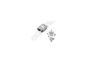 Image of ROMIX Clip C60613 MERCEDES-BENZ,OPEL,190 (W201),E-Klasse Limousine (W124),Corsa B Schragheck (S93),Omega B Limousine (V94),Omega B Caravan (V94)