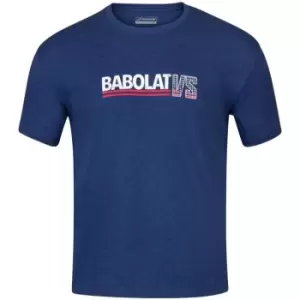 Image of Babolat Exercise Vintage T Shirt - Blue