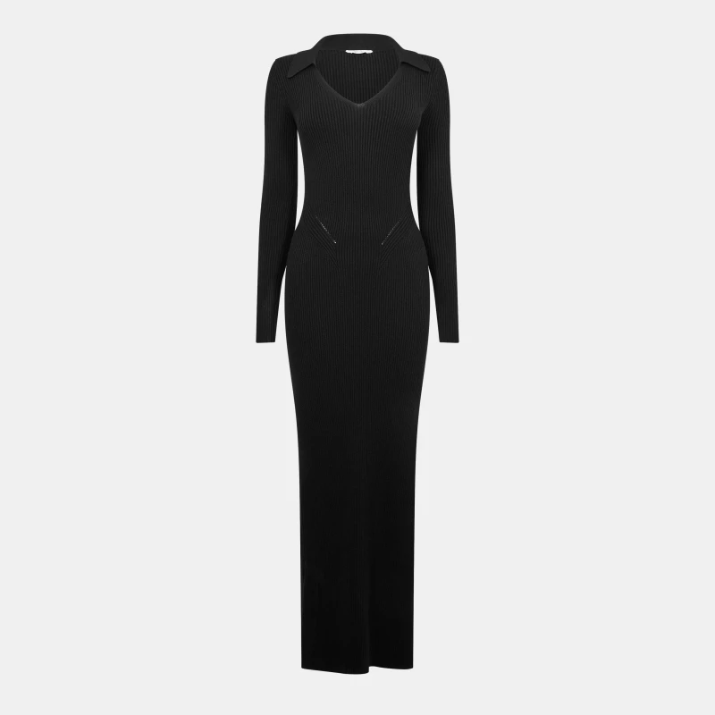 Image of Jack Wills Polo Midi Dress - Black 6