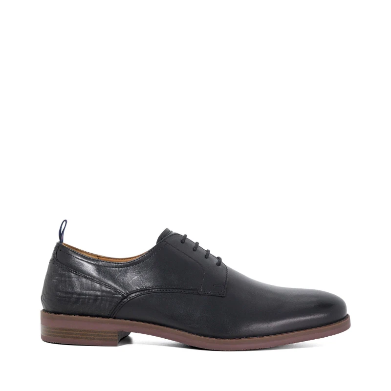 Image of Dune London Dune London Men 'Soreen' Leather Lace Up Shoes in Black Size: 6 Black 6 Male 5050808728878