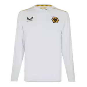 Image of Castore Wolves Long Sleeve T-Shirt Mens - White