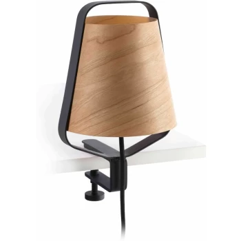 image of Faro Stood - 1 Light Indoor Wall Lamp Black, Wood, E27