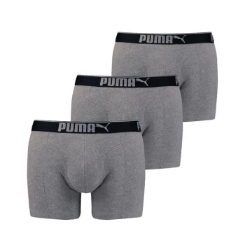 Puma 3 Pack of Premium Boxers - Grey Melange