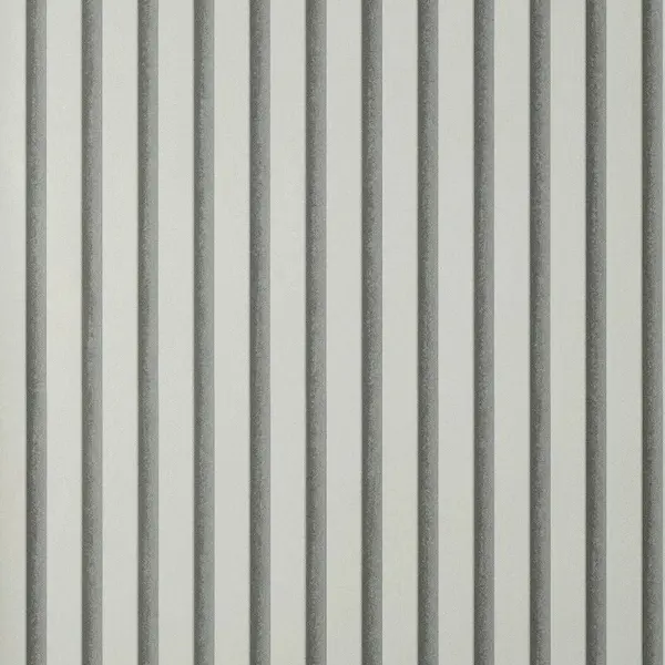 Image of FINE DECOR Fine Decor - Acoustic Wood Panels Light Grey Wallpaper Modern Stylish Feature Wall WL-FD43287