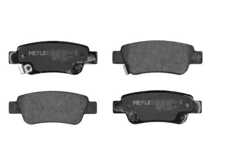 Image of MEYLE 025 246 3516/W Brake pad set Rear Axle, with acoustic wear warning, Original Quality, with anti-squeak plate Brake Pad Set,disc brake (402)