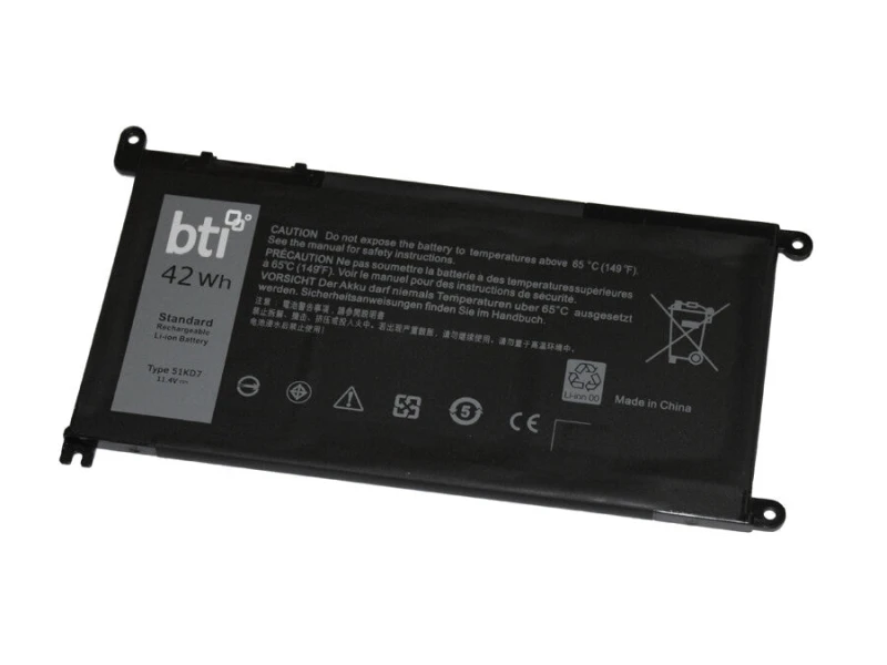 Image of BTI BTI 42Wh cell 0FY8XM compatible battery for DELL CHROMEBOOK 3100 2-IN-1 CHROMEBOOK 5190 2-IN-1 CHROMEBOOK 3189 CHROMEBOOK 3180 51KD7-BTI
