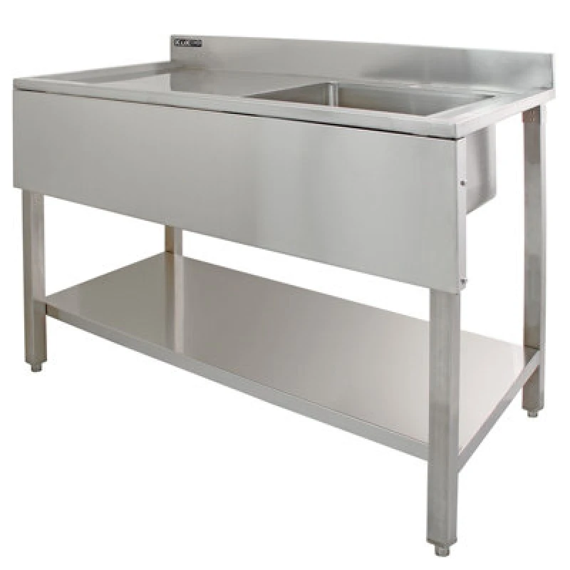 Image of Monstershop Science Lab Laboratory Sink Stainless Steel Single Bowl 1.0 Left Hand Drainer 24022