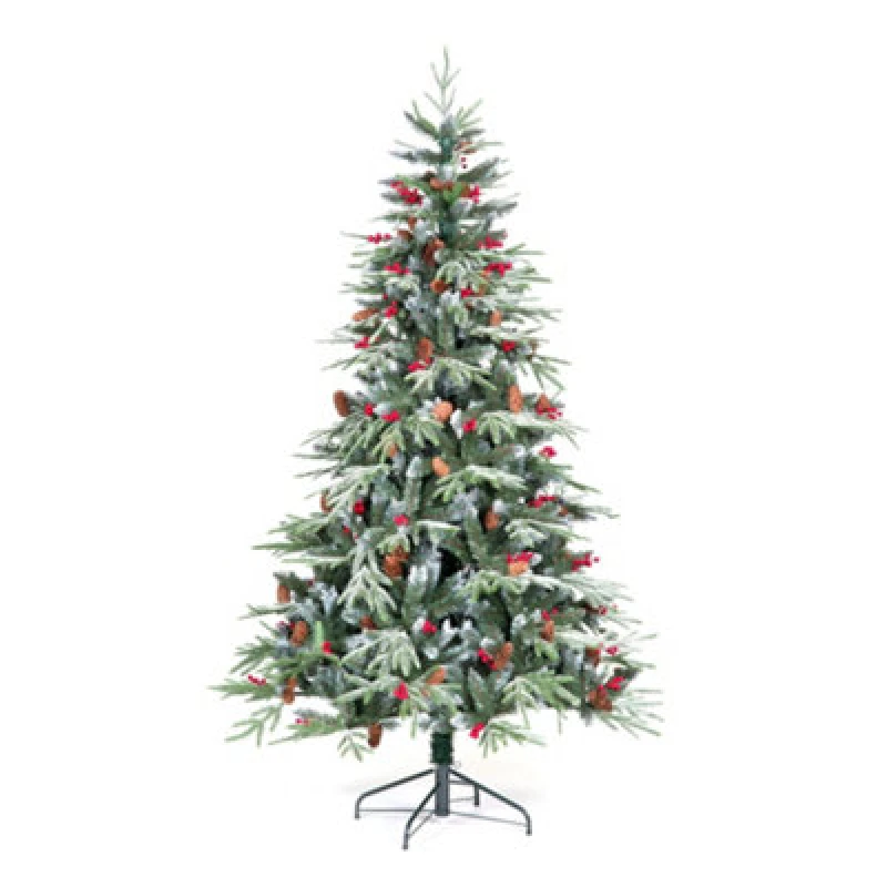 Image of SnowTime SnowTime Ontario 7ft Spruce Christmas Tree Green