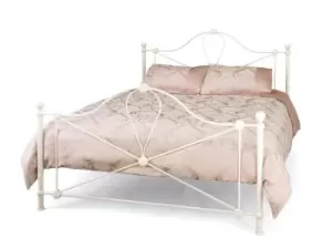 Image of Serene Lyon 4ft Small Double Ivory Metal Bed