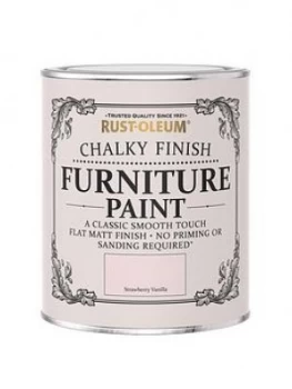 Image of Rust-Oleum Rust-Oleum Chalky Furniture Paint Strawbrry Vanilla 750Ml