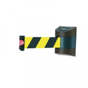 Image of Slingsby VFM Black Yellow Fully RetracTable Barrier Wall Unit 4.6m 309839