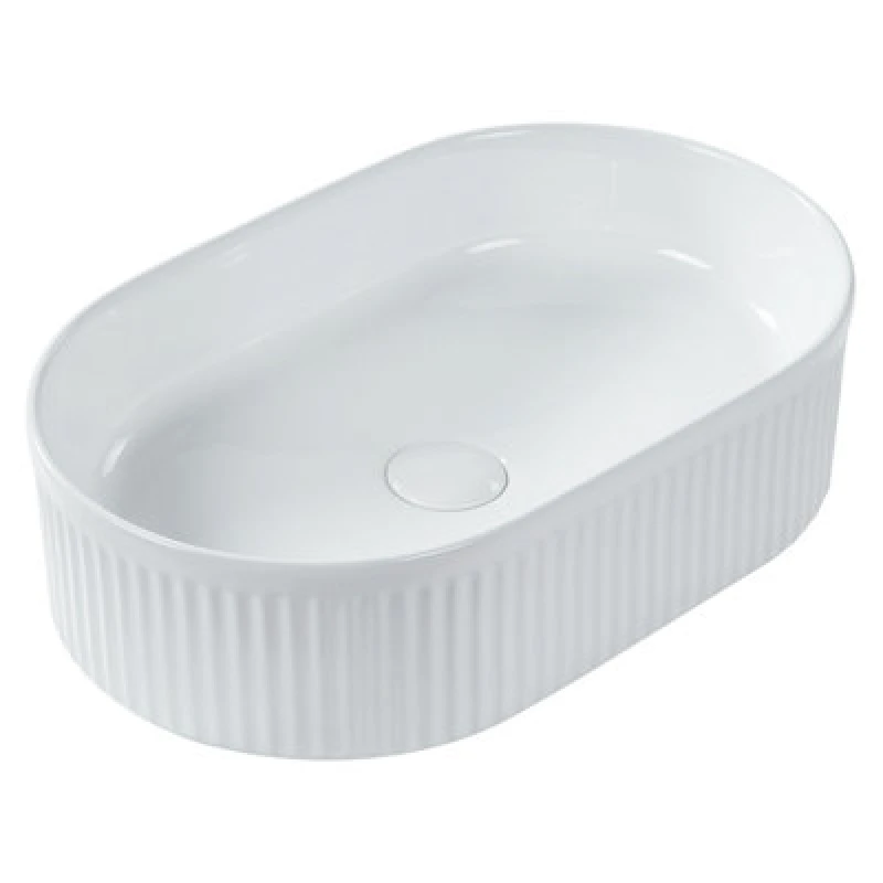 Image of Beliani Countertop Basin Geldo 490 X 310 mm Ceramic White