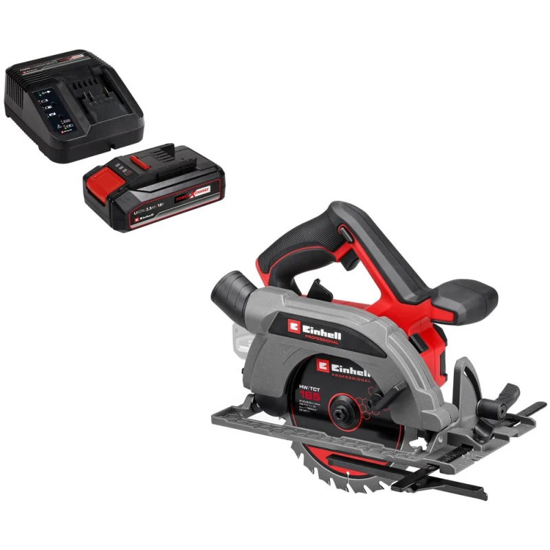 Image of Einhell Professional TP-CS 18/165 Li BL 18v Cordless Brushless Circular Saw 165mm 1 x 2.5ah Li-ion Charger No Case TP-CS 18/165 Li BL