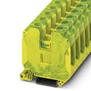 Image of Phoenix Contact Ut 35-Pe Terminal Block, Din Rail, 2Pos, 6Awg