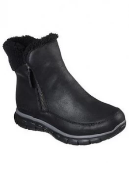 Image of Skechers Synergy Ankle Boot - Black, Size 4, Women