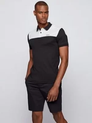 Image of Hugo Boss Golf Paule 1 Polo Shirt Black Size 2XL Men