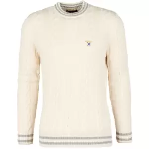Image of Barbour Mens Wicket Crew Neck Jumper Neutral XXL