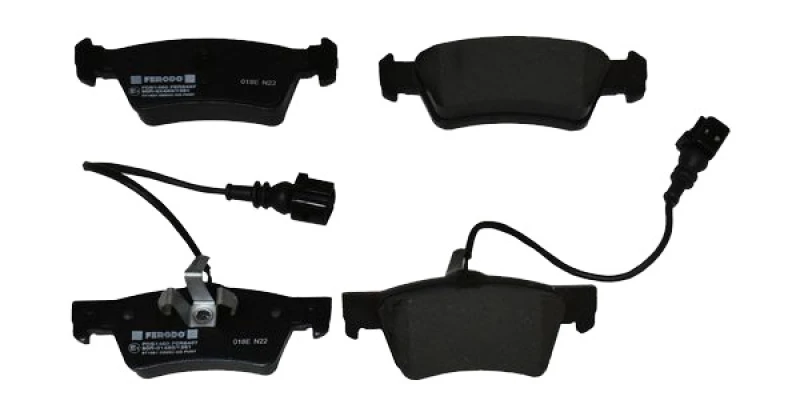Image of FERODO FDB1460 Brake pad set incl. wear warning contact, without accessories, with piston clip Brake Pad Set,disc brake (402)
