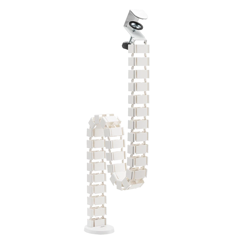 Image of LogiLink Flexible cable channel. Clamp-On version. 1347x129 mm. white