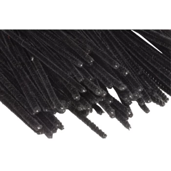 Image of Rapid Black Pipe cleaners 15cm - Pack of 100