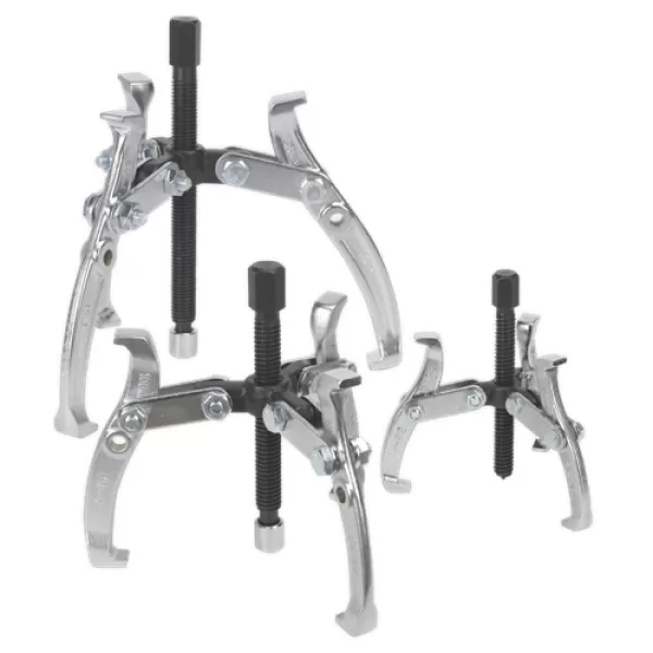 Image of Genuine SEALEY AK78 Gear Puller Set 3pc Triple Leg