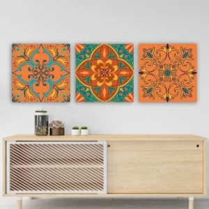 Image of P533542391 Multicolor Decorative Canvas Painting (3 Pieces)