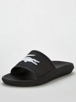 Lacoste Croco Slide 119 3 Cfa Slider - Black/White, Size 4, Women