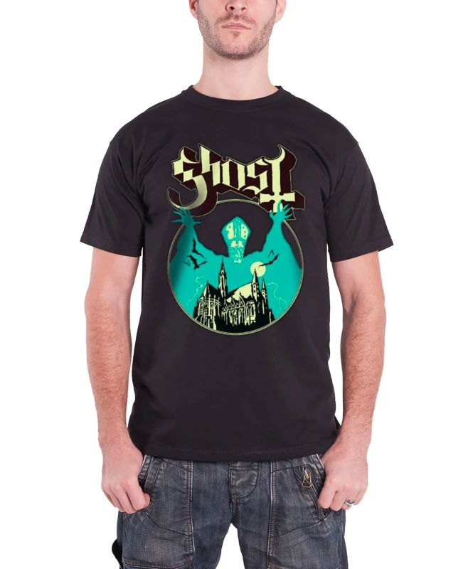Image of Ghost Road to Rome T Shirt Black unisex