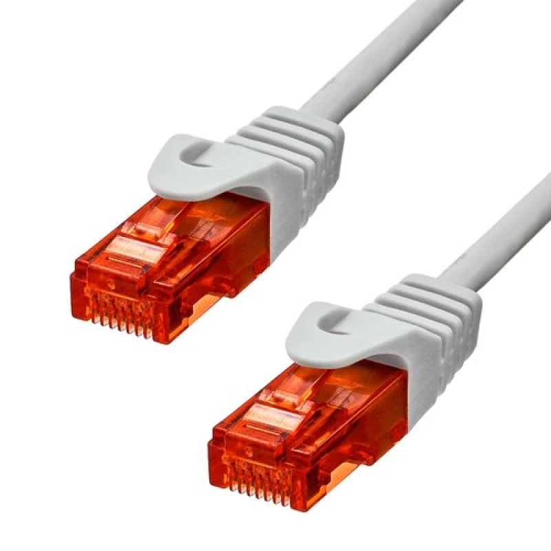 Image of ProXtend CAT6 U/UTP CU LSZH Ethernet Cable Grey 25CM