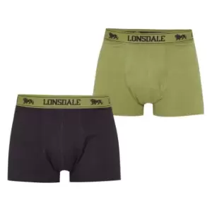 image of Lonsdale 2 Pack Trunks Mens - Multi