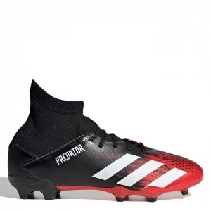 image of adidas 20.3 Junior FG Football Boots - Black/White/Red