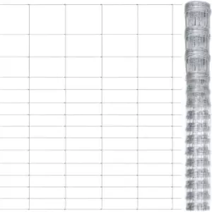 Image of Garden Fence Galvanised Steel Silver 50x1.6 m Vidaxl Silver