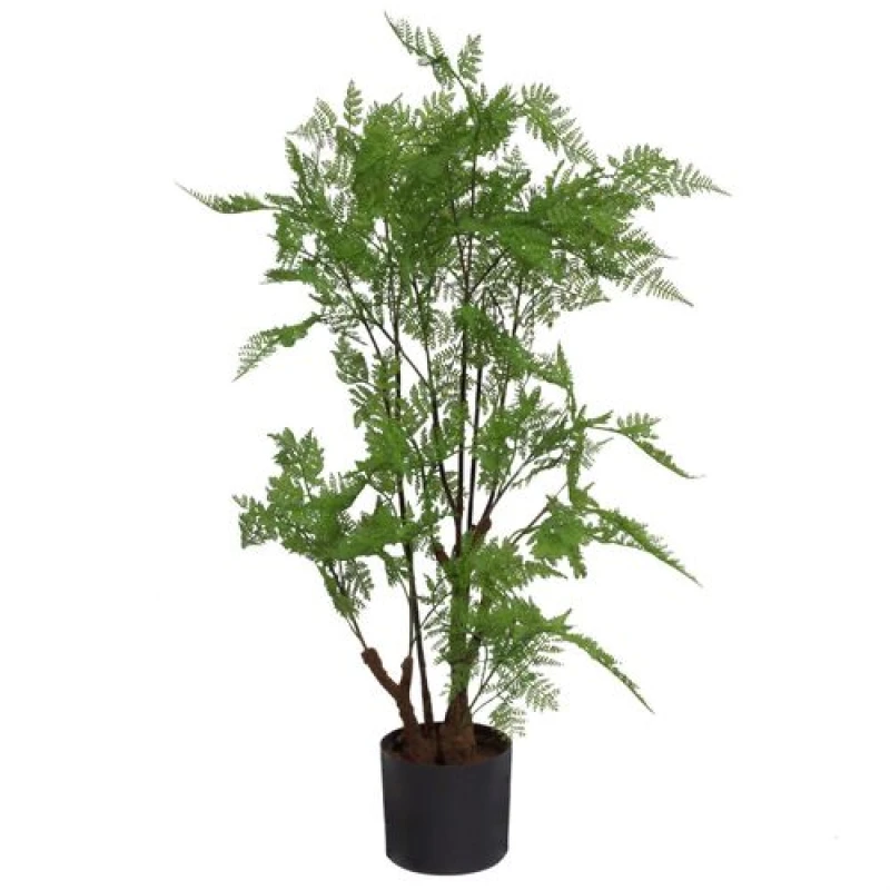 Image of Leaf 90cm Artificial Natural Moss Base Fern Foliage Plant Green